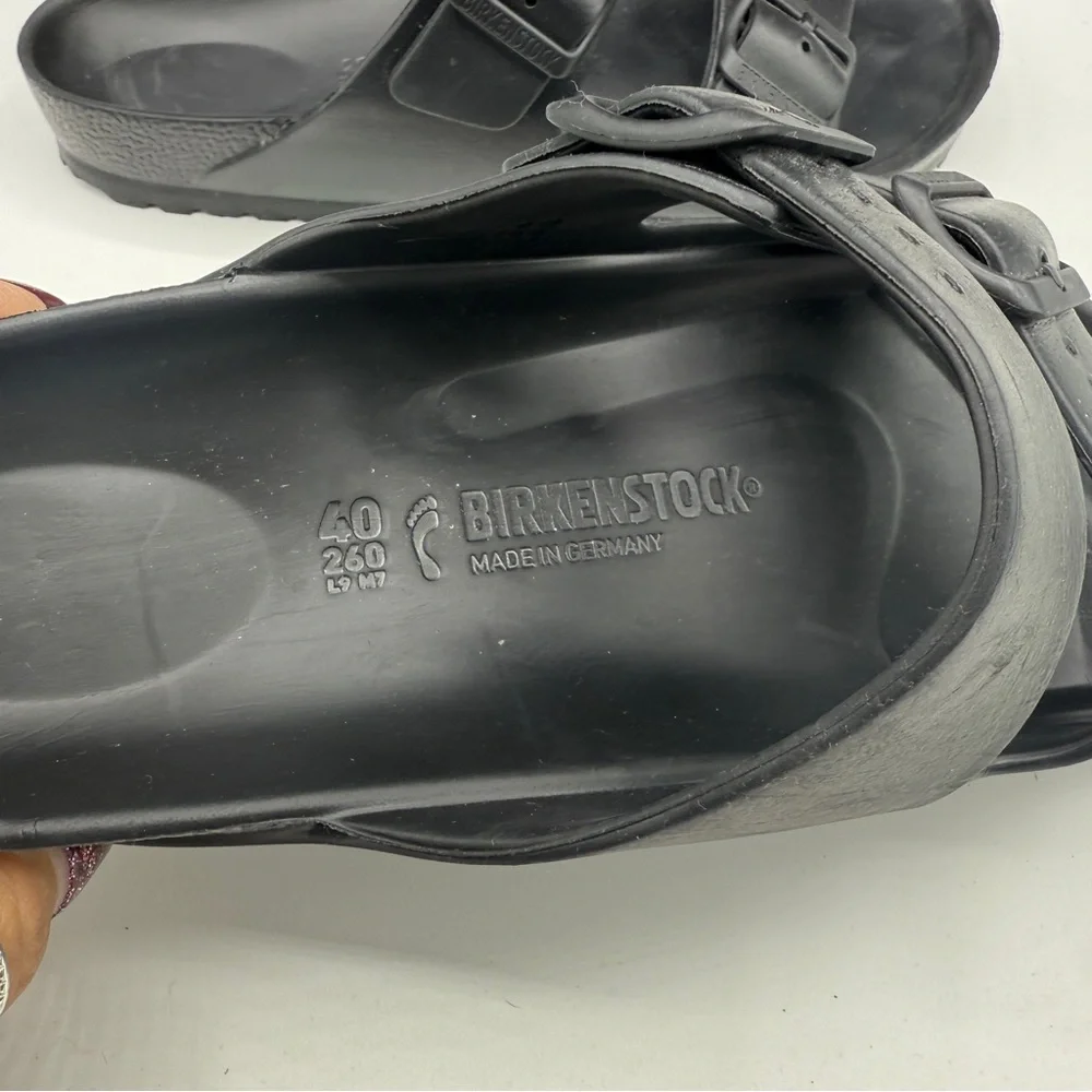 Birkenstock Black Eva Arizona Slide on Sandals - Picture 7 of 7